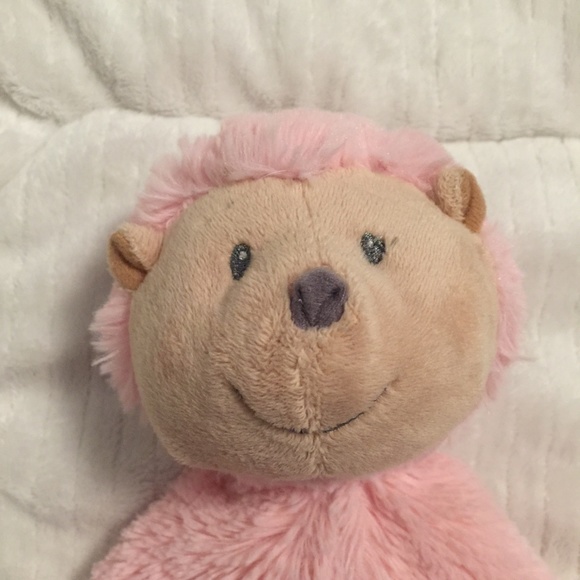 Baby Ganz Hedgehog Pink Tags Baby Plush Security Blanket Lovey Roly Poly Mini - Picture 2 of 6